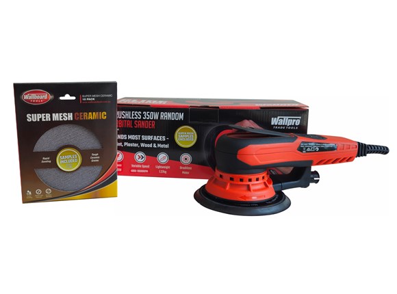 wallpro random orbital sander 350w brushless 150mm